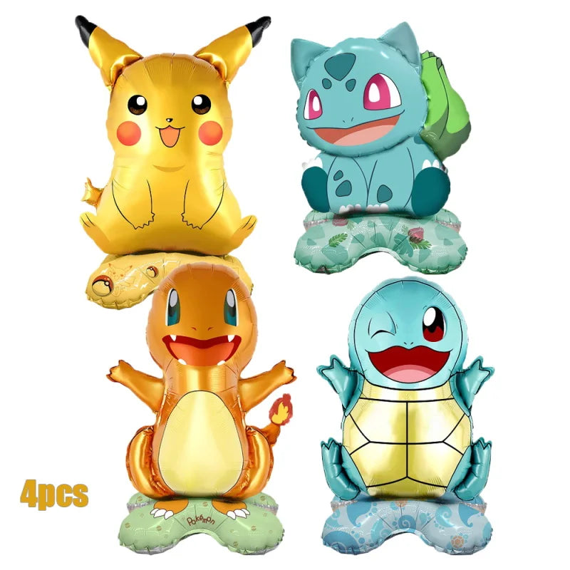 New Pokemon Birthday Party Decorations Kits Pikachu Theme Paper Plates Napkins Cups Balloons Baby Shower for Kids Event Supplies