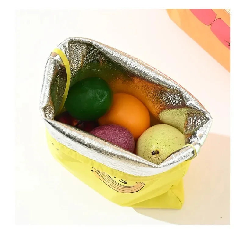 ‌"Insulated Fresh-Keeper Bag - Reusable Storage Organizer for Bananas, Lettuce & Vegetables (Drawstring Closure)"