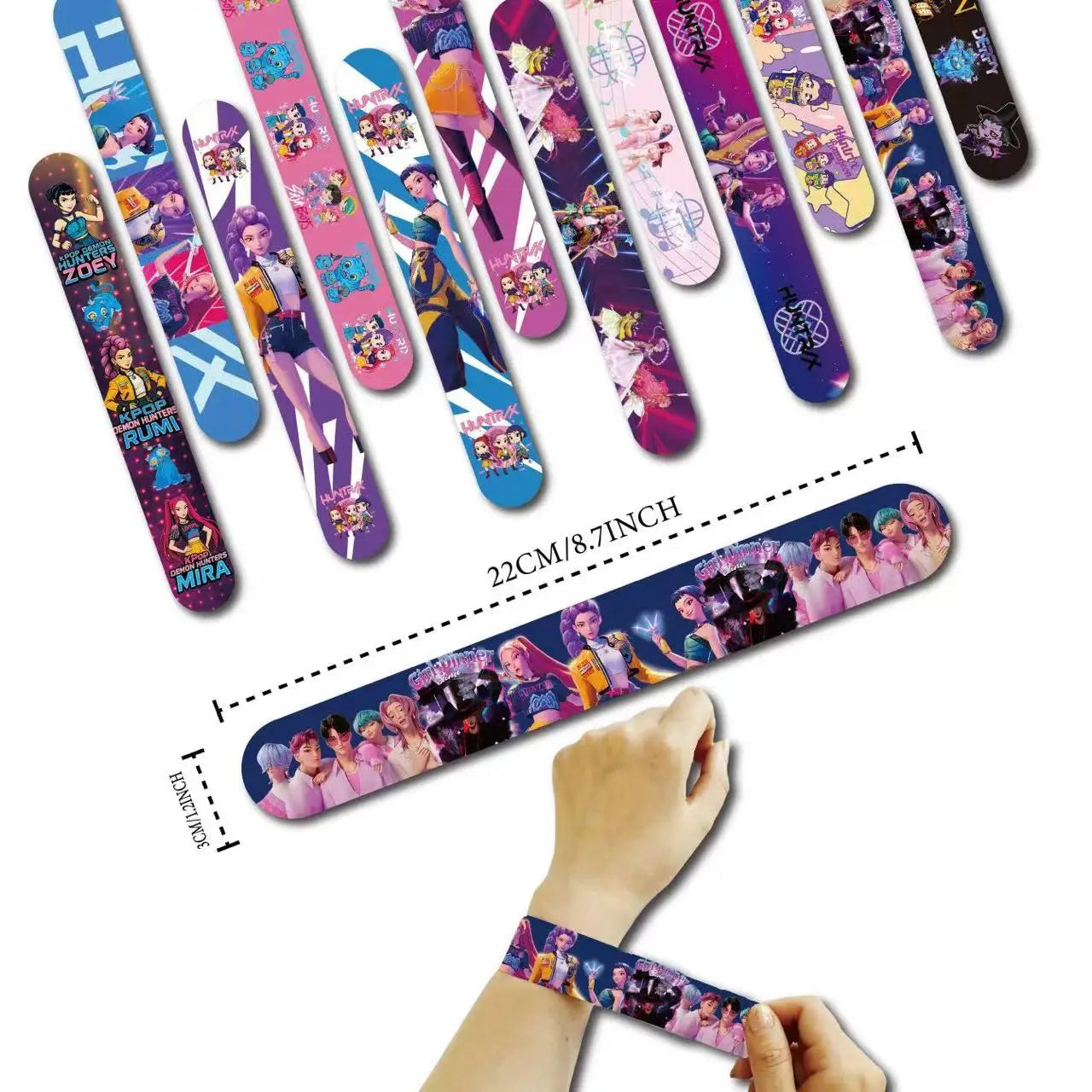 K Pop Birthday Party Decoration Tableware Set - Napkin Tablecloth Banner Paper Plates Slap Bracelets Stamps Baby Shower Supplies