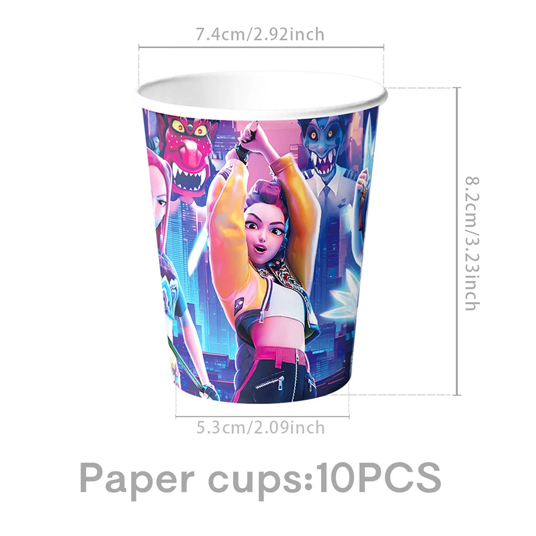 K Pop Birthday Party Decoration Tableware Set - Napkin Tablecloth Banner Paper Plates Slap Bracelets Stamps Baby Shower Supplies