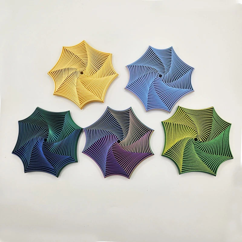 Octagonal Fidget Fidget Octagonal Toy 3D Printing Geometric Illusion Antistress Fidget Toys For Stress Sensory Party Games
