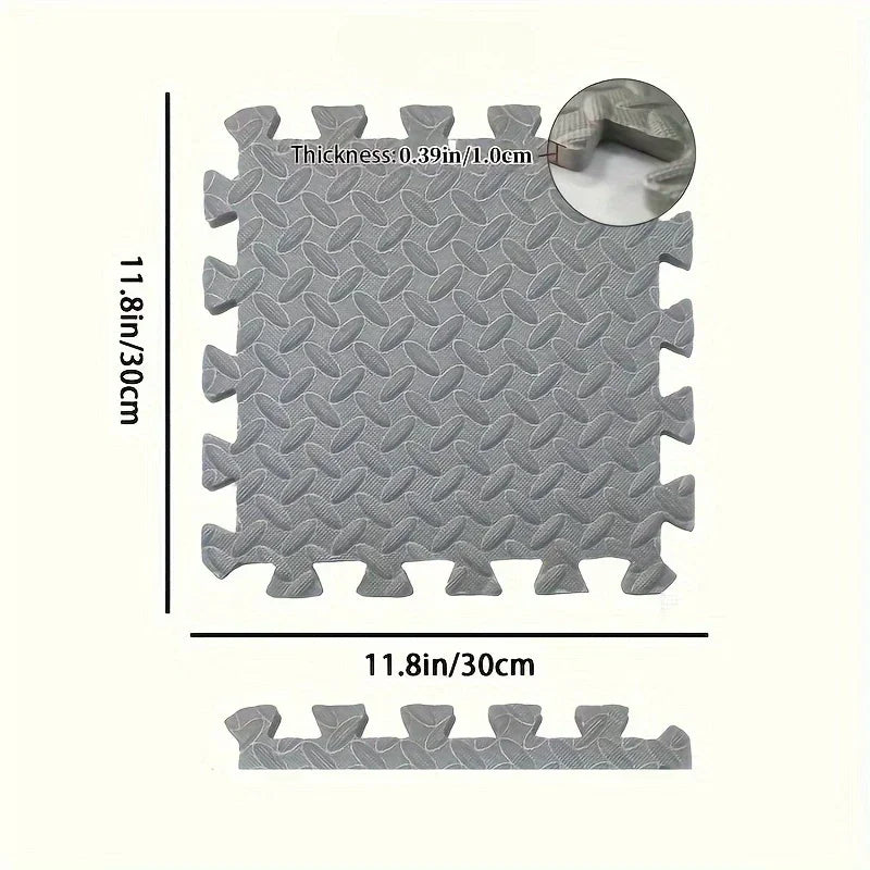 30x30cm EVA Puzzle Mat – Thick Baby Play Mat for Kids, Non-Slip & Waterproof Crawling Floor Tiles, Interlocking Foam Rug