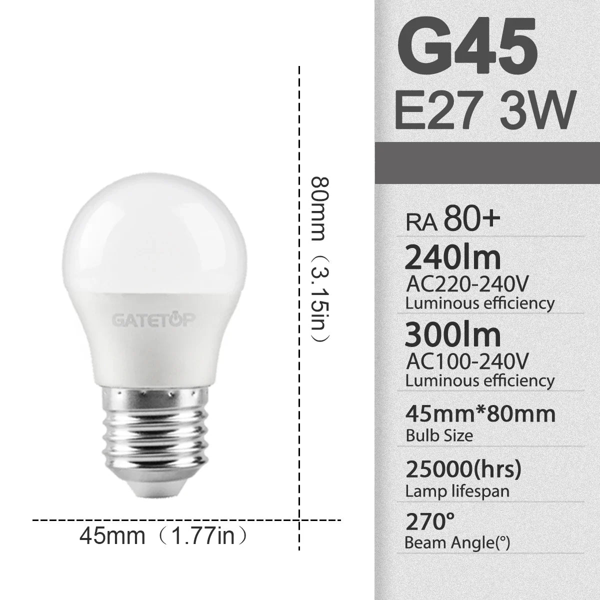 10pcs/lot LED Bulb E27 AC 110V 220V 3W 8W 9W 12W 15W 18W 20W 24W LED A60 G45 Lamp Saving Cold Warm White Bulbs for Home Light