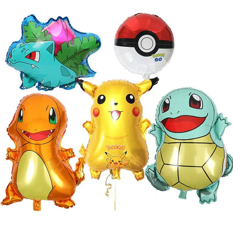 New Pokemon Birthday Party Decorations Kits Pikachu Theme Paper Plates Napkins Cups Balloons Baby Shower for Kids Event Supplies