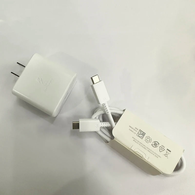 Original Samsung Charger 45w Super Fast Charge EU US Adapter USB C Samsung Galaxy S26 S25 Ultra S24 S22 S23 S21 A56 A57 A55 A54