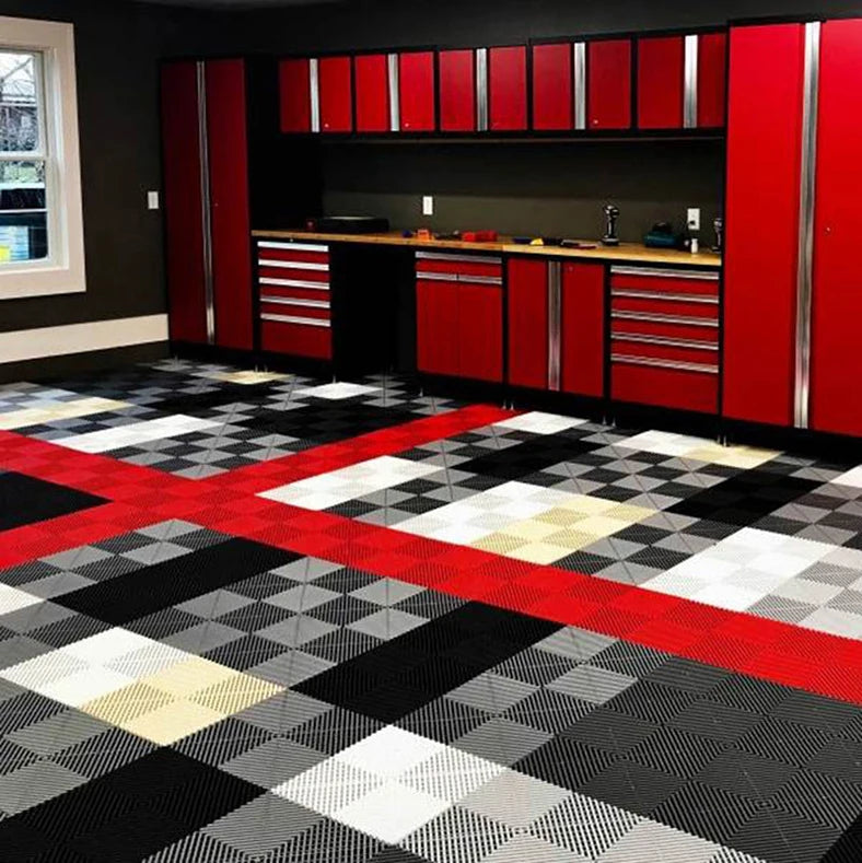 Diy 2026 Factory Wholesalers Price Strength Car Garage Floor Grate Plastic Modular Interlocking Tiles Pp Garage Floor Tiles