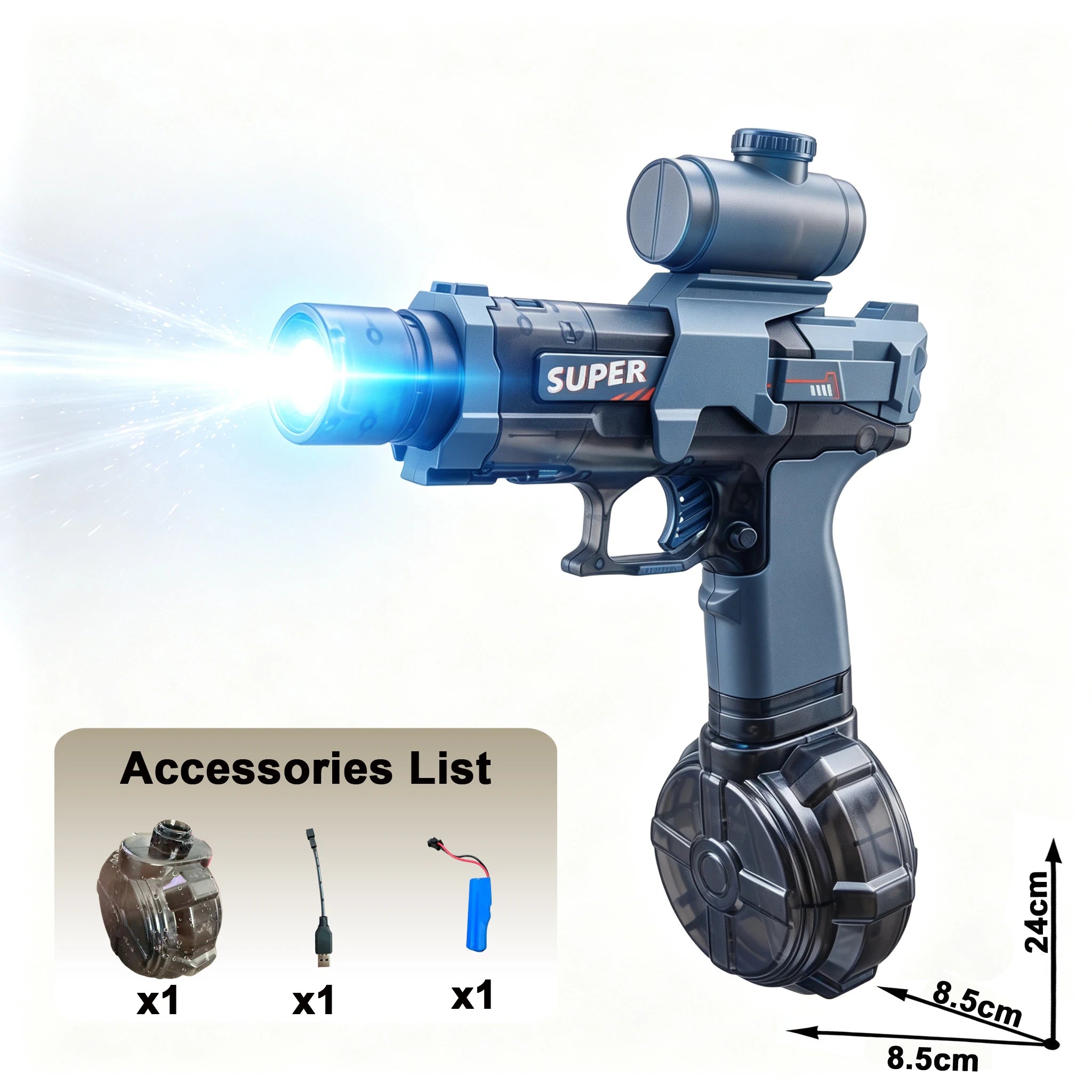 Electric Water Guns For Adults Powerful Squirt Automatic Water Suction Water Blasters Summer Outdoor Beach Toy For Boys Kid Gift