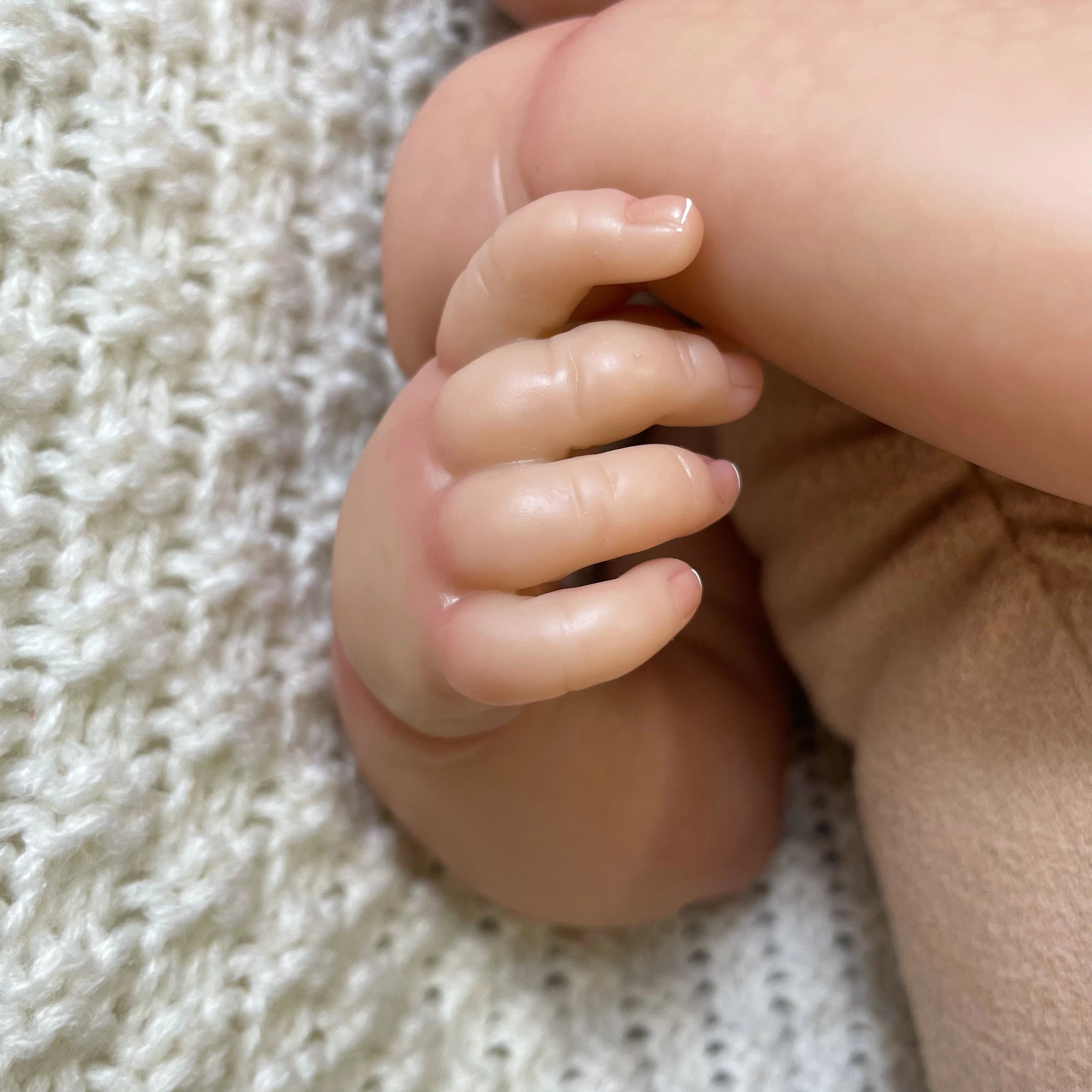 19 Inch Realistic Finished Bebe Reborn Silicone Vinyl Cloth Body Doll LouLou Handmade Toy For Girls Christmas Gift