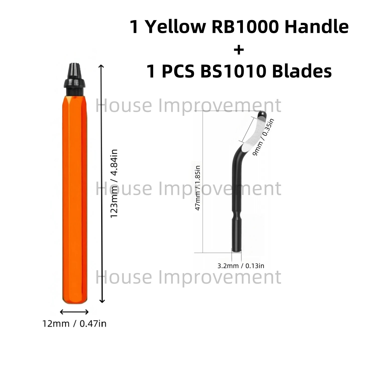 Deburring Tool Set with 11pcs High Speed Steel Swivel Blades Burr Removal Tool for Metal Resin PVC Pipes Copper Plastic Aluminum