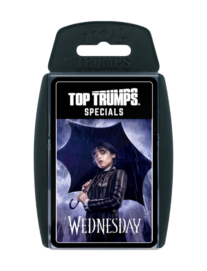 Top Trumps Wednesday Educational travel game Play with friends Travel Companion makes a gift for ages 8 plus